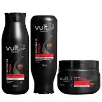 Kit Vult Cabelos Explosão de Força SH + Condi + Máscara