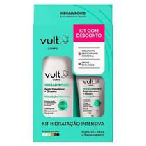 Kit Vult Corpo Hidraluronic Ácido Hialurônico + Glicerina Hidratante Desodorante Corporal 350ml + Creme Hidratante para as Mãos 50g