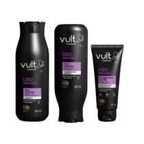 Kit Vult Liso Profundo Sh 350ml +Cond 325ml + Creme Defriz 100ml