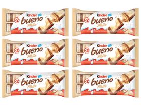 Kit Wafer Snack Kinder White Bueno 39g 6 Pacotes - com 2 Unidades