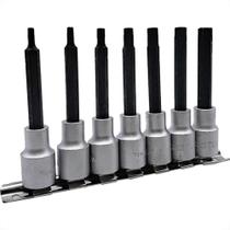 Kit Waft Soquete Bits Torx Longo 1/2''Cromo Vanadio Com 7 Pecas 6346 Kit Waft Soquete Bits Torx Longo 1/2''Cromo Vanadio Com 7 Pecas 6346