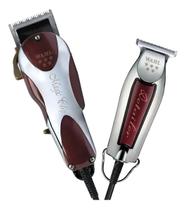 Kit Wahl Maquina Corte Acabamento Magic Clip E Detailer 110v Vermelho