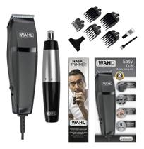 Kit Wahl Máquina De Cortar Cabelo Easy Cut Com Aparador Nasal Trimmer 127v Kit Wahl Máquina De Cortar Cabelo Easy Cut Com Aparador Nasal Trimmer 127v