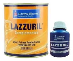 KIT Wash Primer Fundo Fosfatizante 045 600ml + Endurecedor 051 300ml - LAZZURIL SHERWIN WILLIAMS KIT Wash Primer Fundo Fosfatizante 045 600ml + Endurecedor 051 300ml - LAZZURIL SHERWIN WILLIAMS