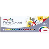 Kit Water Colours Aquarela com 12 / 15 / 18 / 24 Cores - Pentel/ WX Gift