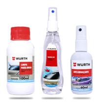 Kit Water Off Anti Embaçante Limpa Parabrisa Wurth