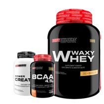 Kit Waxy Whey 2kg + BCAA 4,5 100g + Power Creatina 100g Bodybuilders