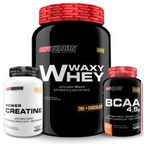 Kit Waxy Whey 2kg + BCAA 4,5 100g + Power Creatina 100g Bodybuilders Kit Waxy Whey 2kg + BCAA 4,5 100g + Power Creatina 100g Bodybuilders