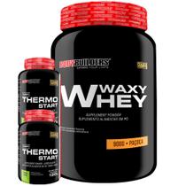 KIT Waxy Whey 900g + 2x Thermo Start 120g Limão - Bodybuilders