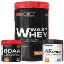 Kit Waxy Whey 900g + BCAA 4,5 100g + Power Creatina 100g Bodybuilders Kit Waxy Whey 900g + BCAA 4,5 100g + Power Creatina 100g Bodybuilders