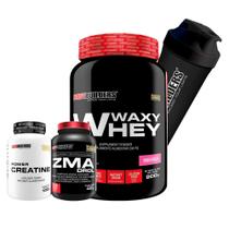 Kit Waxy Whey 900G+ Zma Drol 120 Cápsulas