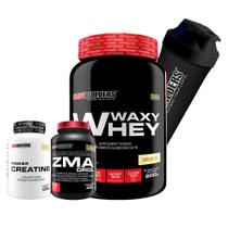 Kit Waxy Whey 900G+ Zma Drol 120 Cápsulas