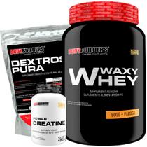 Kit Waxy Whey Protein 900g + Creatina 100g + Dextrose 900g - Bodybuilders