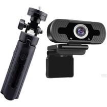Kit Webcam Full Hd1080p Camera Para PC e Notebook + Tripe