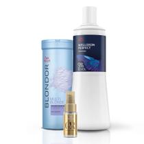 Kit Wella Blondor Pó Descolorante 400g + Oxidante 9% 30V + Oil Reflections 30ml (3 produtos)