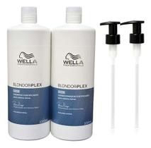 Kit Wella Blondorplex Loiras Fragilizado Danificados Quebradiços Shampoo 1l Condicionador 1l + Pumps Kit Wella Blondorplex Loiras Fragilizado Danificados Quebradiços Shampoo 1l Condicionador 1l + Pumps