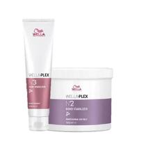 Kit Wella BlondorPlex Nº2 Bond Stabilizer + Nº3 Máscara Reconstrutora (2 produtos) Kit Wella BlondorPlex Nº2 Bond Stabilizer + Nº3 Máscara Reconstrutora (2 produtos)