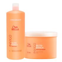 Kit Wella Condicionador 1L + Máscara De Nutrição 500ml Invigo Nutri Enrich