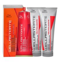 Kit Wella Creme Alisante Para Cabelo Intenso + 2 Neutralizante Wellastrate