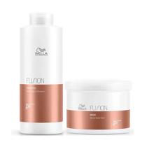 Kit Wella Fusion Intense - Shampoo 1000ml e Máscara 500ml