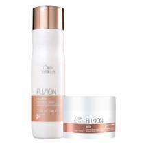 Kit Wella Fusion Intense Shampoo 250Ml + Máscara 150Ml - Wella Professionals