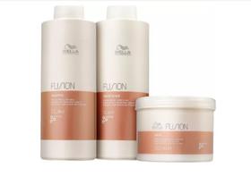 Kit Wella Fusion Shampoo 1l + Condicionador 1l + Máscara 500ml