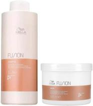 Kit Wella Fusion Shampoo 1L, Máscara 500ml