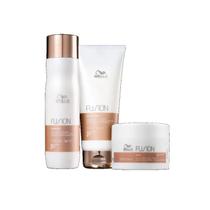 kit Wella Fusion Shampoo 250ml + Condicionador 200ml + Mascara 150ml