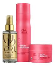 Kit Wella Invigo Color Brilliance + Oil Reflections (3 Produtos)
