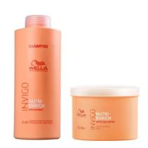 Kit Wella Invigo Nutri Enrich Shampoo 1000Ml + Máscara 500Ml