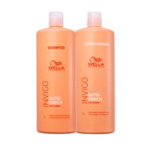 Kit Wella Invigo Nutri Enrich Shampoo 1L + Condicionador 1L