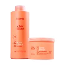 Kit Wella Invigo Nutri Enrich Shampoo 1L + Máscara 500ml - Wella Professional