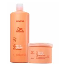 Kit Wella Invigo Nutri-Enrich - (Shampoo 1l + Máscara 500ml)