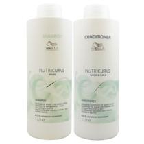 Kit Wella Nutricurls Shampoo 1000Ml + Condicionador 1000Ml