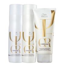 Kit Wella Oil Reflections 2x Shampoo 250ml, Condicionador 200ml (3 produtos Kit Wella Oil Reflections 2x Shampoo 250ml, Condicionador 200ml (3 produtos