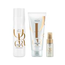 Kit Wella Oil Reflections - Sh 250 ml e Cond 200 ml e Óleo Light 30 ml Kit Wella Oil Reflections - Sh 250 ml e Cond 200 ml e Óleo Light 30 ml
