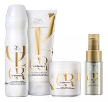 Kit Wella Oil Reflections Sh250ml+Con200ml + Mas150ml + Óleo Oil Reflections Ligth