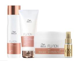 Kit Wella Pro Fusion Sh 250ML + cd 200 ML + masc 150ML + oil 30ML