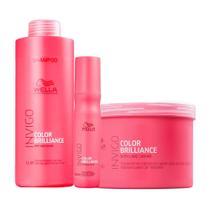 Kit Wella Pro Inv Brilliance Sh 1l e Masc 500 e Lv 150