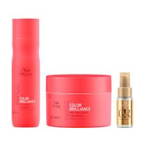 Kit Wella Pro Inv Brilliance Sh 250 e Masc 150 e Oil 30 Kit Wella Pro Inv Brilliance Sh 250 e Masc 150 e Oil 30