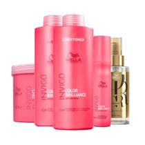 Kit Wella Pro Inv Brilliance Sh1l+Cd1l+Masc500+Lv150+Oil100