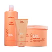 Kit Wella Pro Invigo Enrich - Sh E Másc E Creme Kit Wella Pro Invigo Enrich - Sh E Másc E Creme