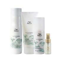 Kit Wella Pro Nutricurls - Sh E Cond E Leave-In E Óleo Light