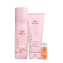 Kit Wella Professionals Blonde Recharge Shampoo Condicionador e Ampola Nutri-Enrich (3 produtos)