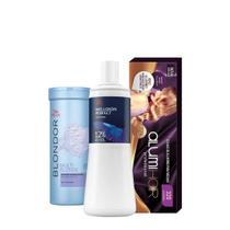 Kit Wella Professionals Blondor 400g Welloxon Perfect 12% 40V AlumiHair (3 produtos)