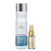 Kit Wella Professionals BlondorPlex Shampoo 250ml + Oil Reflections 30ml