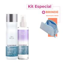 Kit Wella Professionals BlondorPlex Shampoo Leave-in Bifásico Necessaire (3 produtos)