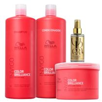 Kit Wella Professionals Color Brilliance Sh 1L + Cond 1L + Masq 500g + Oil Reflections 100ml