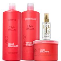 Kit Wella Professionals Color Brilliance Sh 1L + Cond 1L + Masq 500g + Oil Reflections Light 100ml