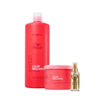 Kit Wella Professionals Color Brilliance Sh 1L + Masq 500g + Oil Reflections 100ml